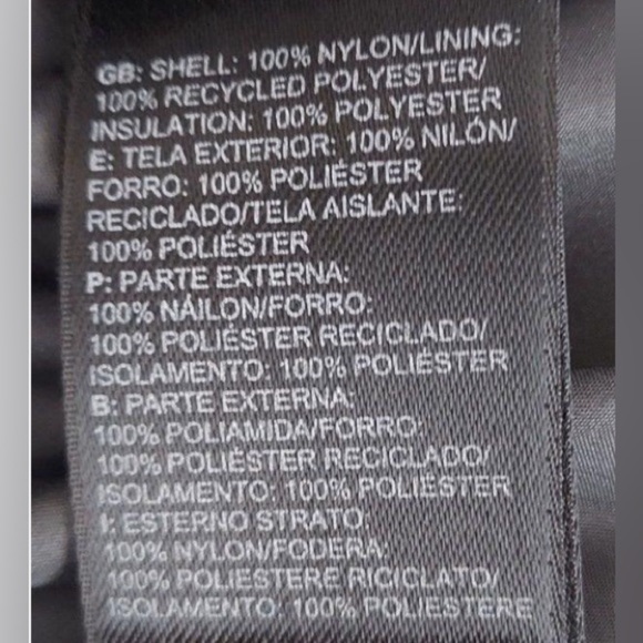 North Face nylon motorcycle puffer jacket size large EUC - Picture 6 of 6